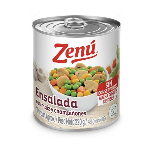 Ensalada ZENU maiz champiñon x 220 g