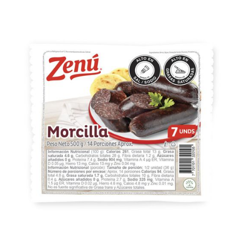 Morcilla ZENU x 500 g