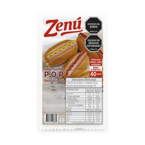 Salchicha ZENU POP x 1 kg