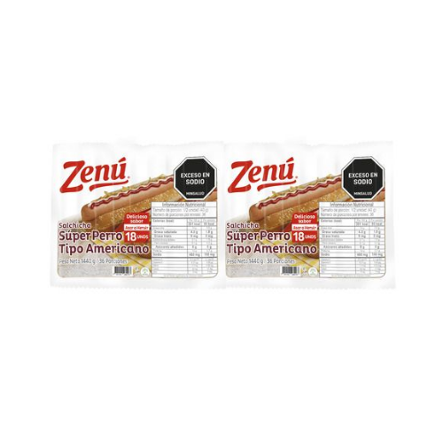 Salchicha Super Perro Zenu x 2880 g