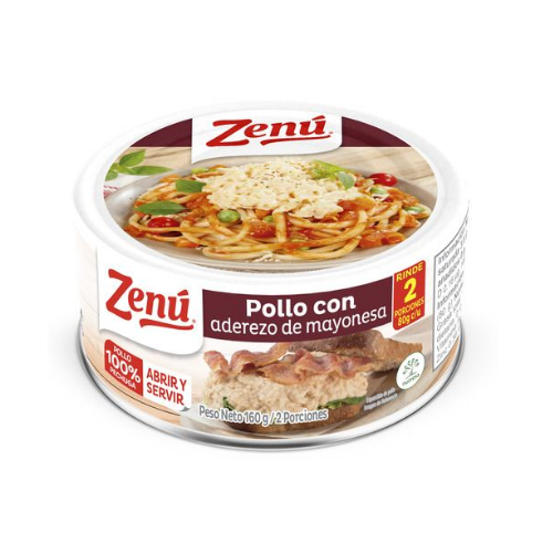 Pollo ZENU con champiñones Al vino X 160 g