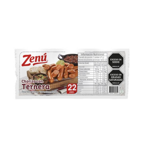 Chorizo Ternera ZENU x 1040 g