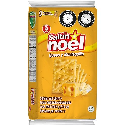 Galleta. Saltin Noel Queso Y Mantequilla 9x3