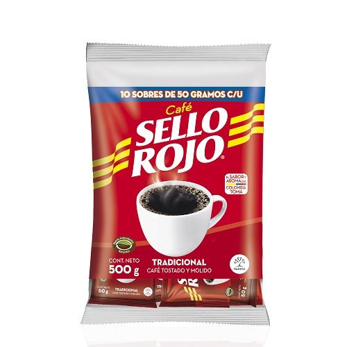 Café SELLO ROJO fuerte 50g 10sobres