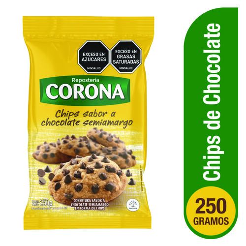 Chocolatina Corona Chips De Chocolate X 250g