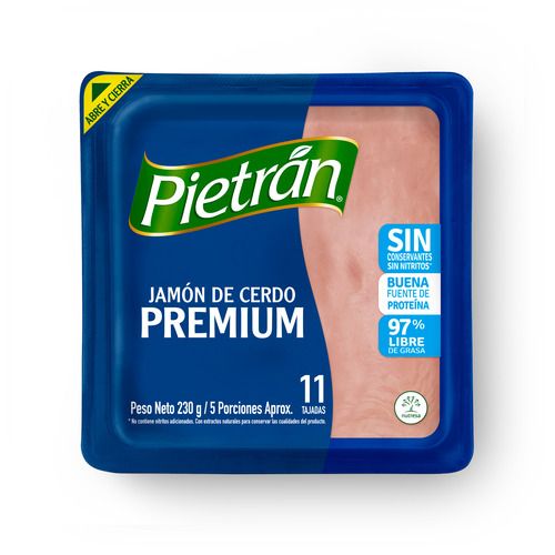 Jamón De Cerdo Premium Sin Conservantes X 230gr