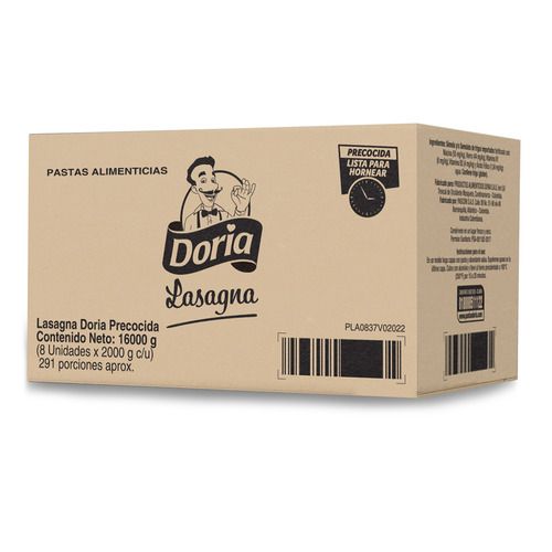 Lasagña Doria Precocida X 16kg