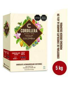 Cobertura Cordillera 65% Cacao Depósito 5kg Nacional
