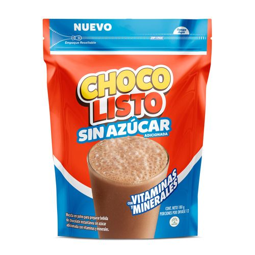 Chocolisto Sin Azucar X 180 Gr