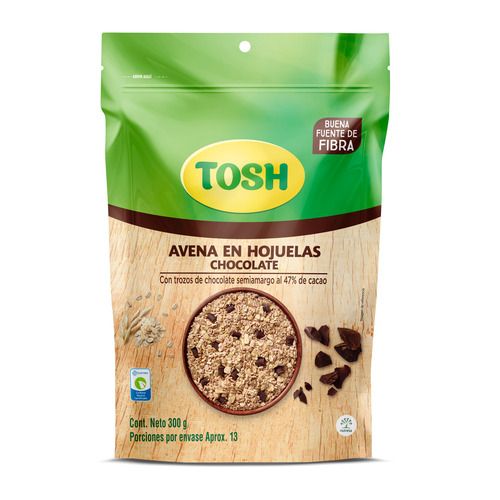 Avena En Hojuelas Tosh Chocolate X 300 Gr