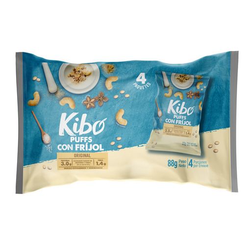 Puffs De Frijol Kibo Original Bsx4