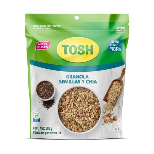 Cereal Tosh Granola Semillas Y Chia X300gr