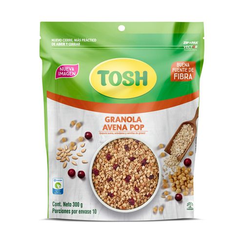 Cereal Tosh De Granola Con Avena Y Pop X 300g