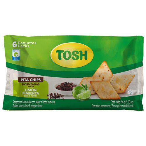Pasabocas Tosh Pita Chips Limon Bs. 156g