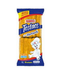 Tostada Mantequilla 150gr Bimbo X10unidades