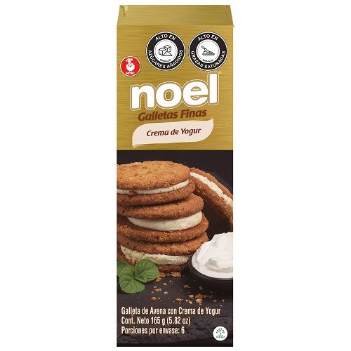 Galletas Noel Avena Con Crema Yogurt X 165g