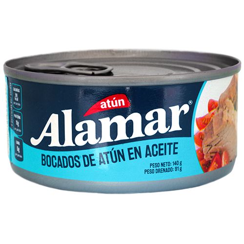 Atun ALAMAR bocados en aceite 140gr