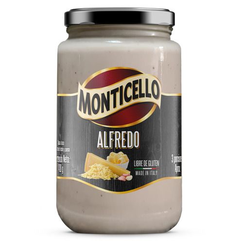 Salsa Alfredo Monticello X 410g