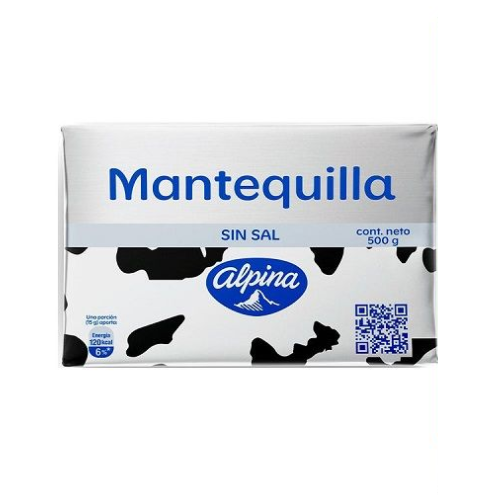 Mantequilla ALPINA sin sal x 500g