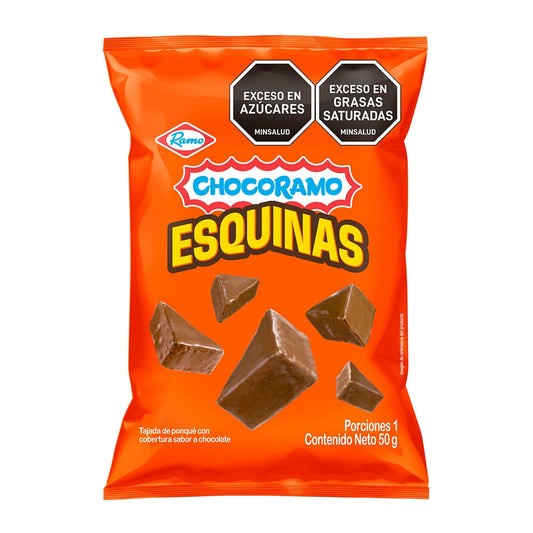 Ponque Choco RAMO Esquinas x 50 gr x 12
