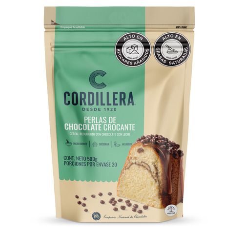Perlas Chocoleche Cordillera X500 Gr