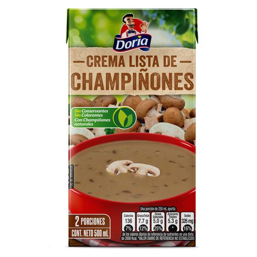 Crema List Champinones Doria X 500ml